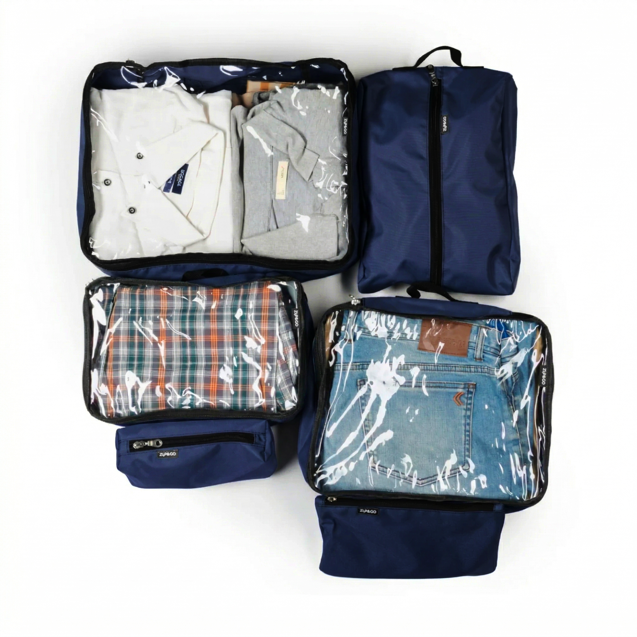 Kit de Rangement Valise 6 Pièces - Zip&Go