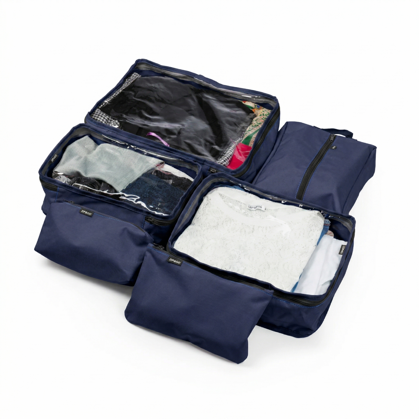 Kit de Rangement Valise 6 Pièces - Zip&Go